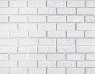 Fototapeta premium White brick background. White brick wall pattern as background, banner design. Pattern of white brick wall for background and textured, seamless white brick wall background