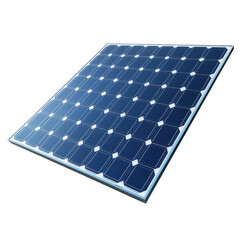 A solar panel isolated on transparent background