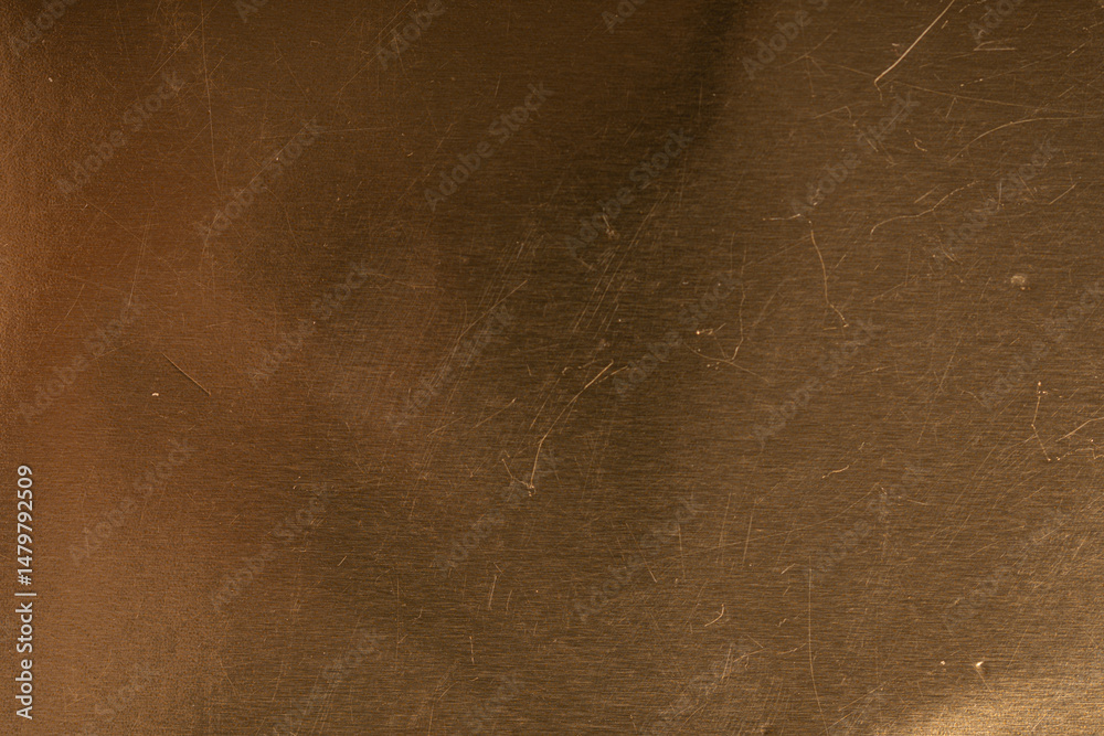 Aufkleber high-resolution image of a scratched gold metal texture. perfect for backgrounds and design projects