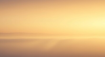 Fototapeta premium Serene Sunrise Landscape Misty Lake and Golden Sky at Dawn