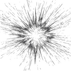 Fototapeta premium Abstract black and white radial explosion lines pattern. Vector illustration