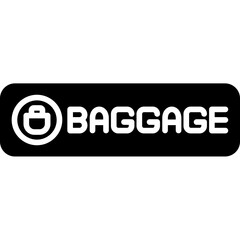 Baggage Icon Luggage and Travel Symbol