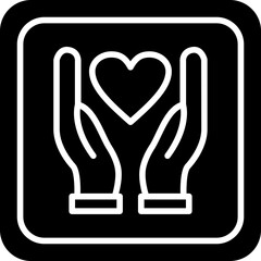 Care Sign Icon Healthcare and Support Symbol