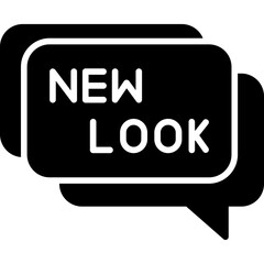 New Look Icon Fresh Design and Rebranding Symbol