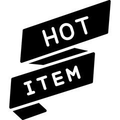 Hot Item Icon Trending Product Alert Symbol