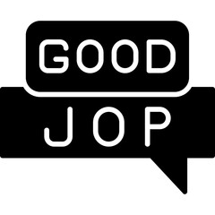 Good Job Icon Achievement and Success Symbol