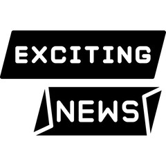 Exciting News Icon Latest and Breaking Updates Symbol