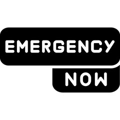Emergency Now Icon Urgent Response and Action Symbol
