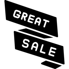 Great Sale Icon Big Discount and Offer Symbol