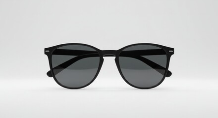 Elegant black sunglasses offer stylish sun protection with minimalist appeal