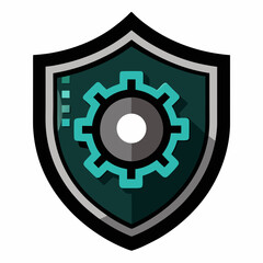 round button with blue background