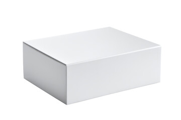 Fototapeta premium simple blank white cardboard box isolated on white or transparent png