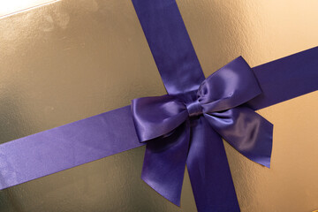 Luxury gift box image. Perfect for holidays, birthdays, or special occasions.  Gold and purple...