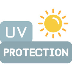 UV Protection Icon Sun Safety Awareness Symbol