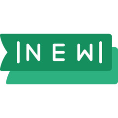 New Label Icon Fresh Product Tag Symbol