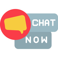 Chat Now Icon Instant Messaging Call-to-Action Symbol