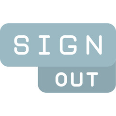 Sign Out Icon Secure Logout Interface Symbol