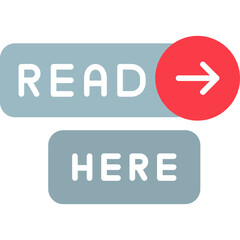 Read Here Icon Focused Content Access Symbol