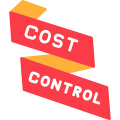 Cost Control Icon Budget and Expense Management Symbol