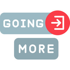 Going Now Icon Urgency and Real-Time Action Symbol