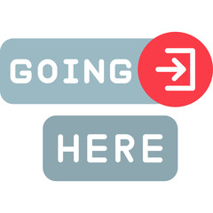 Going Here Icon Urgent Action Required Symbol
