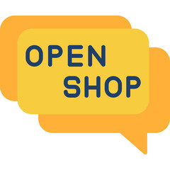 Open Shop Icon Store Open for Business Symbol