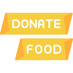 Donate Food Icon Charity and Support Symbol