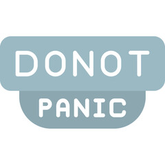 Don�t Panic Icon Calm and Assurance Symbol