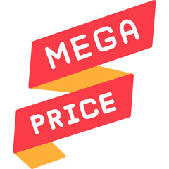 Mega Price Icon Huge Discount or Deal Symbol