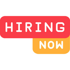 Hiring Now Icon Job Opening and Recruitment Symbol