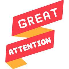 Great Attention Icon Important Notice and Focus Symbol