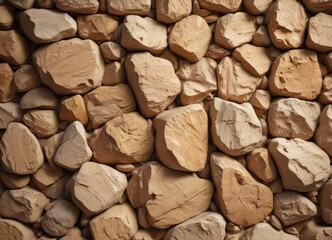Warm beige rock wall, abstract texture, earthy tones, cream, tileable, beige