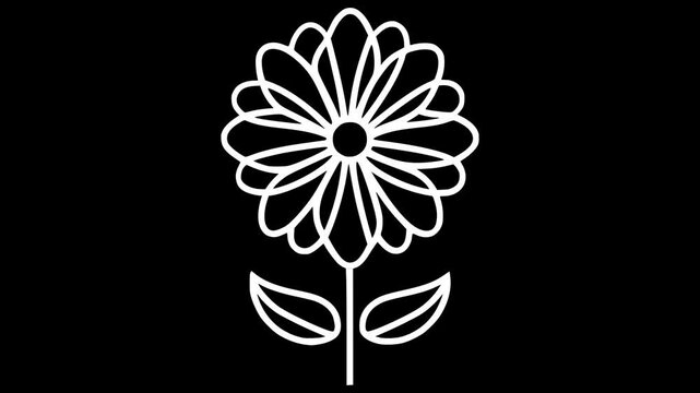Animated Flower Icon &ndash; Nature and Beauty Loop