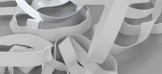 Modern abstract background with white shapes. Ideal for design projects.