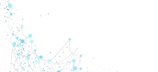 Abstract background with light blue dots and lines.  Perfect for technology, network, or connection concepts.