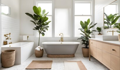 Contemporary Bathroom Design with Elegant Fixtures