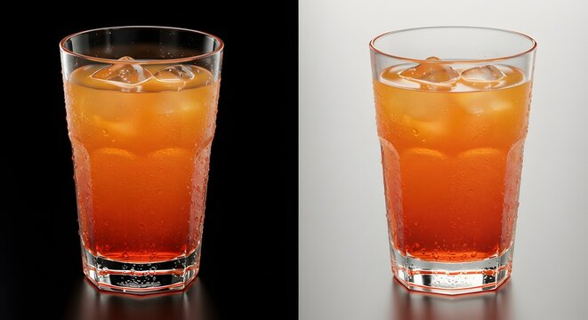Refreshing Aperol Spritz Cocktail Icy Orange Delight, Two Variations on Black and Grey Backgrounds