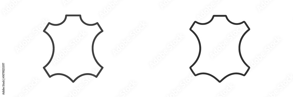 Poster collection of web icons representing abstract shapes for digital design projects and applications