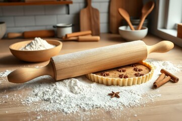 Artistic Belgian Kitchen Pie Making