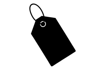 price tag silhouette vector, price tag symbol