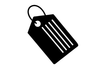 price tag silhouette vector, price tag symbol