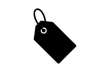 price tag silhouette vector, price tag symbol