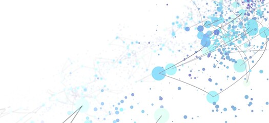 Abstract background with blue dots and lines.  Perfect for tech, network, or connection themes.