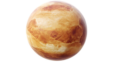 Realistic 3D Venus Planet Element Clipart Illustration Isolated
