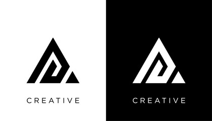 A Initial Letter Logo Design Icon Vector Template Element 