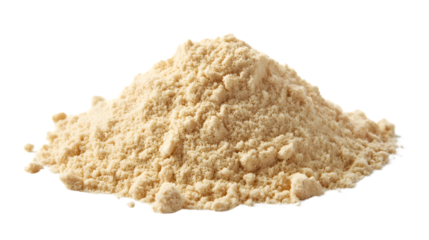 High-Quality Whey Protein Powder Isolated on White Background for Fitness Nutrition Marketing Materials