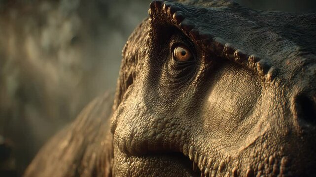 4K Face-to-Face Close-Up of T-Rex in Jungle | Intimidating Prehistoric Roar | Realistic Dinosaur VFX for Cinematic Use