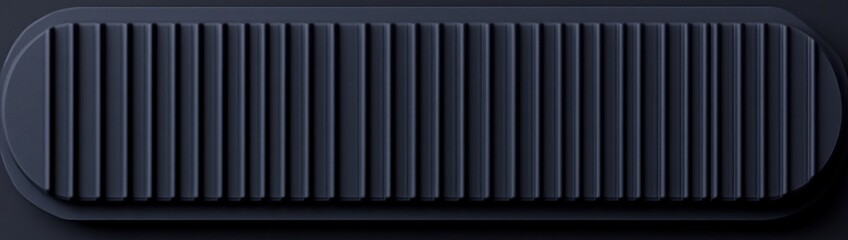 Oval dark-gray ribbed panel