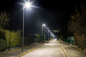 road in the night
