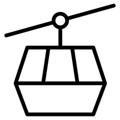 Cable cars icon vector illustration